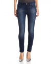 7 For All Mankind Women's Mid Rise Skinny Jean in Slim Illusion Rinse