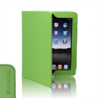 SAVEICON Green PU Folio Leather Case Cover with Built-in Stand for Apple iPad 1 1st Generation SAVEICON Green PU Folio Leather Case Cover with Built-in Stand for Apple iPad 1 1st Generation