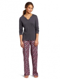 Intimo Women's Warm Knits Pajama Set Intimo Women's Warm Knits Pajama Set
