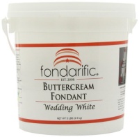 Fondarific Buttercream Wedding White Fondant, 5-Pounds Fondarific Buttercream Wedding White Fondant, 5-Pounds