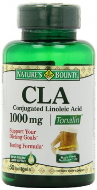 Nature's Bounty CLA Tonalin 1000 mg Softgels, 50-Count