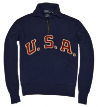 Polo Ralph Lauren Men Big Logo USA Olympic Team Half Zip Sweatshirt Polo Ralph Lauren Men Big Logo USA Olympic Team Half Zip Sweatshirt
