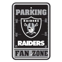 NFL Oakland Raiders Plastic Parking Sign NFL Oakland Raiders Plastic Parking Sign