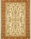 Safavieh Lyndhurst Collection LNH214R Ivory and Rust Area Rug, 8-Feet by 11-Feet