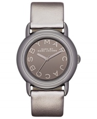 Show your metal with this intriguing gunmetal watch from Marc by Marc Jacobs. Show your metal with this intriguing gunmetal watch from Marc by Marc Jacobs.