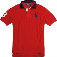 Polo Ralph Lauren Classic Woven-Collar Big Pony Rugby Polo Ralph Lauren Classic Woven-Collar Big Pony Rugby