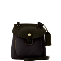 Dooney & Bourke Nylon Mini Pocket Crossbody, Black/Black Dooney & Bourke Nylon Mini Pocket Crossbody, Black/Black
