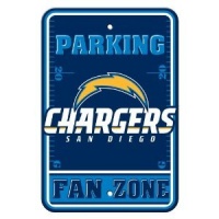 NFL San Diego Chargers Plastic Parking Sign NFL San Diego Chargers Plastic Parking Sign