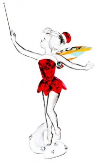 Swarovski Crystal Holiday Tinker Bell Limited Edition 2012 Figurine 1143621 Swarovski Crystal Holiday Tinker Bell Limited Edition 2012 Figurine 1143621