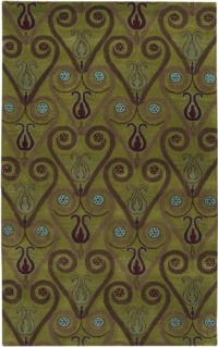 Area Rug 5x8 Rectangle Transitional Grass Color - Surya Bombay Rug from RugPal Area Rug 5x8 Rectangle Transitional Grass Color - Surya Bombay Rug from RugPal