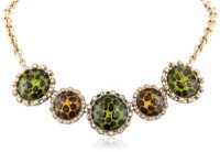 Betsey Johnson A Day at the Zoo Leopard Bead Frontal Necklace, 19 Betsey Johnson A Day at the Zoo Leopard Bead Frontal Necklace, 19
