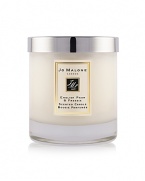 Experience the surprising, sensuous freshness of sweet pears, wrapped in a bouquet of white freesias, on a subtle background of scrambling wild roses and skin-warming amber, pathouli and woods. English Pear & Freesia Home Candle envelops a room and lingers for hours to create an ambience that is fresh and unexpected. Candle burn time is 45 hours.