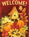 Toland Home Garden Fall Birdhouse Garden Flag 118272