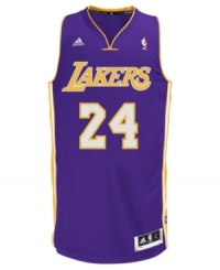 Shoot to win and score big showing off Kobe Bryant number on this swingman jersey by adidas. Shoot to win and score big showing off Kobe Bryant number on this swingman jersey by adidas.