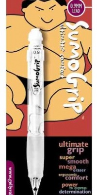 Sakura 50280 Sumo-Grip 0.9-mm Pencil with Eraser, Clear Sakura 50280 Sumo-Grip 0.9-mm Pencil with Eraser, Clear