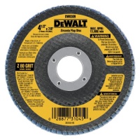 DEWALT DW8309 4-1/2 x 7/8 80 Grit Zirconia Angle Grinder Flap Disc DEWALT DW8309 4-1/2 x 7/8 80 Grit Zirconia Angle Grinder Flap Disc