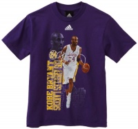 NBA Youth Los Angeles Lakers Kobe Bryant Short Sleeve Tee Photo Player Tee - R8A36Opka (Purple, Small)