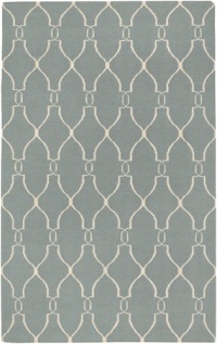 Surya Jill Rosenwald Fallon 2-Feet by 3-Feet Hand Woven Rug, blue crossover Surya Jill Rosenwald Fallon 2-Feet by 3-Feet Hand Woven Rug, blue crossover