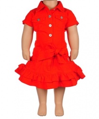 Guess Sable Dress (Sizes 2T - 4T) - orange, 2t