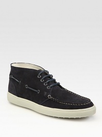 EXCLUSIVELY AT SAKS. A smart Italian update of the casual classic, crafted in supple suede.Leather liningRubber soleMade in Italy EXCLUSIVELY AT SAKS. A smart Italian update of the casual classic, crafted in supple suede.Leather liningRubber soleMade in Italy