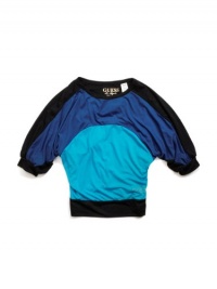 GUESS Kids Girls Big Girl Color-Blocked Top, BLACK (14) GUESS Kids Girls Big Girl Color-Blocked Top, BLACK (14)