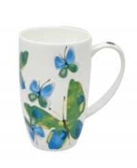 Flight of fancy. Emblazoned with an enchanting butterfly motif, the vividly hued Papillion Dream mug from Vera adds a delightful touch of whimsy to any table. (Clearance) Flight of fancy. Emblazoned with an enchanting butterfly motif, the vividly hued Papillion Dream mug from Vera adds a delightful touch of whimsy to any table. (Clearance)