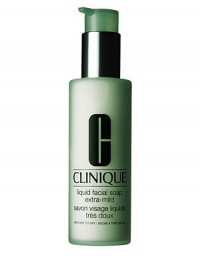NEW. All the benefits of Clinique's famous dermatologist-developed facial soap in a new liquid formula. Cleanses without stripping protective lipids. Preps skin for the exfoliating action of Clarifying Lotion. Convenient pump dispenses just the right amount. 6.7 oz. 