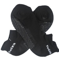Non slip Yoga Socks with Grips black Non slip Yoga Socks with Grips black