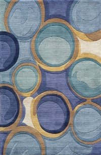Momeni New Wave NW133BLU5380 Blue Rug Momeni New Wave NW133BLU5380 Blue Rug