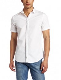 Calvin Klein Sportswear Men's Short Sleeve Engineered Stripe Woven Shirt Calvin Klein Sportswear Men's Short Sleeve Engineered Stripe Woven Shirt