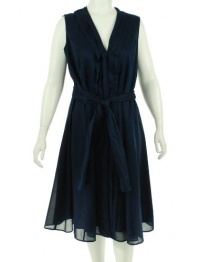 Jones New York Signature Plus Size Pleated Dress w/ Sash Women's Dres Jones New York Signature Plus Size Pleated Dress w/ Sash Women's Dres