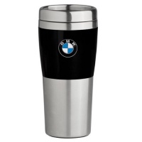 BMW Travel Mug with Black Band - 14oz BMW Travel Mug with Black Band - 14oz