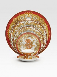 A figure of Asian mythology is at the center of this baroque-patterned design from the House of Versace's porcelain collection. From the Asian Dream CollectionPorcelain12 diameterHand washMade in Germany A figure of Asian mythology is at the center of this baroque-patterned design from the House of Versace's porcelain collection. From the Asian Dream CollectionPorcelain12 diameterHand washMade in Germany