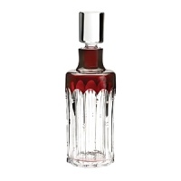 With deep red crystal accents, broad cuts and deep strokes, the prismatic-perfect Mixology Talon red decanter brings heat to any party. With deep red crystal accents, broad cuts and deep strokes, the prismatic-perfect Mixology Talon red decanter brings heat to any party.