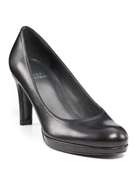 Leather platform pumps from Stuart Weitzman, an everyday shoe for the working girl. Leather platform pumps from Stuart Weitzman, an everyday shoe for the working girl.