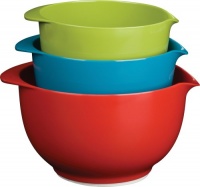 Trudeau Melamine Mixing Bowls, Set of 3 Trudeau Melamine Mixing Bowls, Set of 3