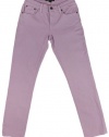 Lauren Jeans Co. Women's Colored Slimming Modern Straight Ankle Jeans (12, Wisteria Purple)