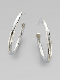 From the Glamazon® Collection. A chic, classic design in sleek sterling silver with hammered details. Sterling silverLength, about 1¾Post backImported From the Glamazon® Collection. A chic, classic design in sleek sterling silver with hammered details. Sterling silverLength, about 1¾Post backImported