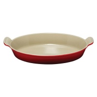 Le Creuset Cherry Red Oval 3 Qt. Au Gratin Baking Dish Le Creuset Cherry Red Oval 3 Qt. Au Gratin Baking Dish