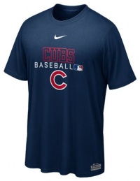 Chicago Cubs AC Dri-FIT Navy Legend Team Issue II T-Shirt by Nike Chicago Cubs AC Dri-FIT Navy Legend Team Issue II T-Shirt by Nike