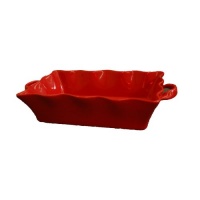BIA Cordon Bleu Wavy 3-Quart Rectangle Baker, Red BIA Cordon Bleu Wavy 3-Quart Rectangle Baker, Red