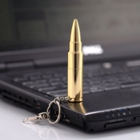 HDE USB Flash Drive Disk 8 GB Shining Golden Bullet HDE USB Flash Drive Disk 8 GB Shining Golden Bullet