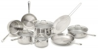 Emeril by All-Clad E914SC64 PRO-CLAD Tri-Ply Stainless Steel Dishwasher Safe 12-Piece Cookware Set, Sliver Emeril by All-Clad E914SC64 PRO-CLAD Tri-Ply Stainless Steel Dishwasher Safe 12-Piece Cookware Set, Sliver