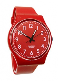 Swatch Women's GR154 Quartz Red Dial Plastic Watch Swatch Women's GR154 Quartz Red Dial Plastic Watch