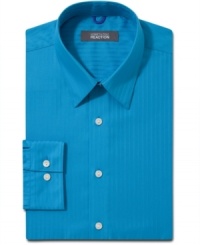 Tonal stripes provide sophisticated visual texture. Add a new element to your suit with this dress shirt from Kenneth Cole Reaction. Tonal stripes provide sophisticated visual texture. Add a new element to your suit with this dress shirt from Kenneth Cole Reaction.