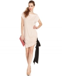 An oversized bow tie adds sassy-chic appeal to this RACHEL Rachel Roy shift dress -- perfect for hot soiree style! An oversized bow tie adds sassy-chic appeal to this RACHEL Rachel Roy shift dress -- perfect for hot soiree style!