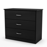 South Shore Libra Collection 3-Drawer Chest, Black South Shore Libra Collection 3-Drawer Chest, Black