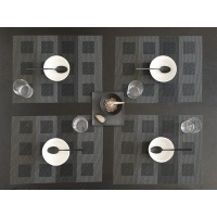 Engineered Squares Placemat (Green) - Chiliwich Engineered Squares Placemat (Green) - Chiliwich