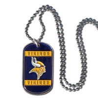 NFL Minnesota Vikings Dog Tag Necklace NFL Minnesota Vikings Dog Tag Necklace