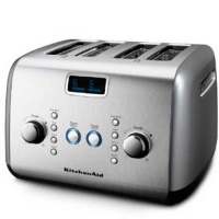 KitchenAid KMT423CU 4-Slice Toaster, Contour Silver